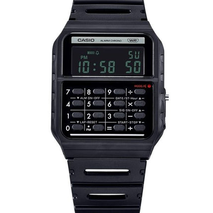 Casio POP Vintage Calculator Digital Black Bio-Based Resin Strap Quartz CA-53WB-1B Unisex Watch