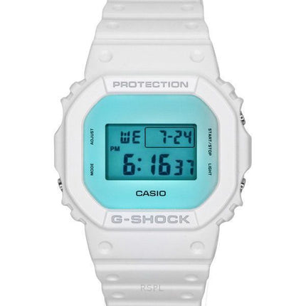 Casio G-Shock Digital White Resin Strap Quartz DW-5600TL-7 200M Men's Watch