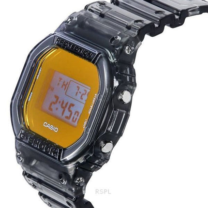 Casio G-Shock Digital Grey Translucent Resin Strap Quartz DW-5600TLS-8 200M Men's Watch