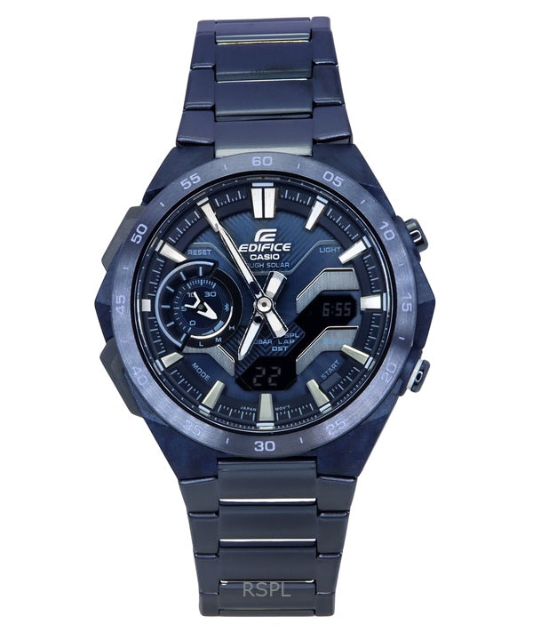 Casio Edifice Windflow Analog Digital Cool Blue Edition Smartphone Link Blue Dial Solar ECB-2200CB-2 100M Men's Watch