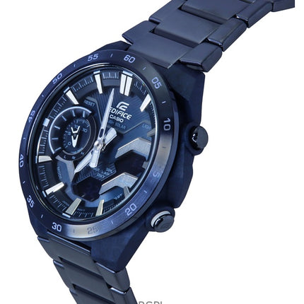 Casio Edifice Windflow Analog Digital Cool Blue Edition Smartphone Link Blue Dial Solar ECB-2200CB-2 100M Men's Watch