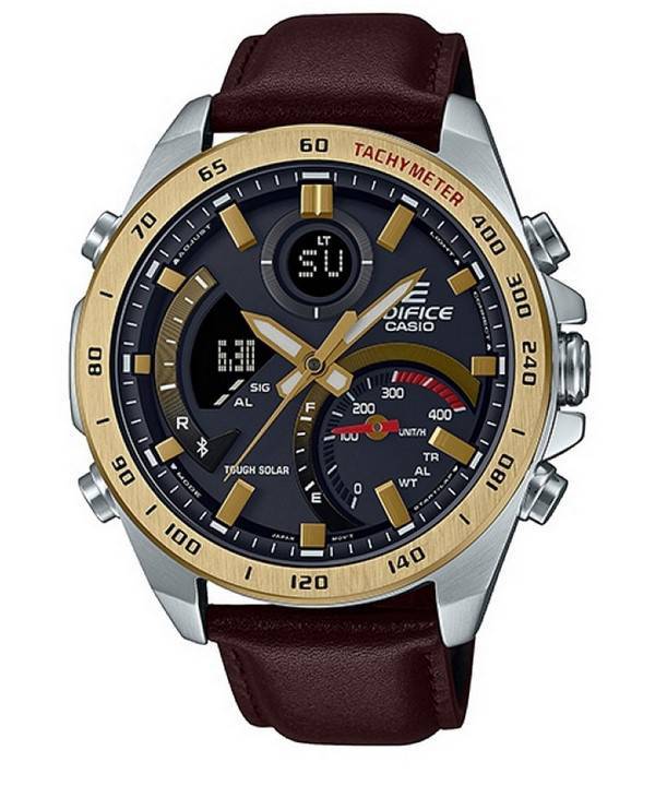 Casio Edifice Smartphone Link Chronograph Analog Digital Tough Solar ECB-900GL-1A ECB900GL-1 100M Mens Watch