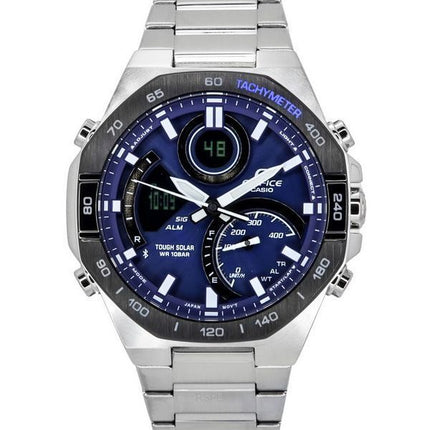 Casio Edifice Analog Digital Mobile Link Blue Dial Tough Solar ECB-950DB-2A 100M Men's Watch