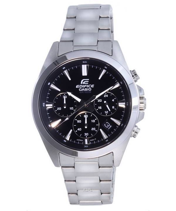 Casio Edifice Chronograph Analog Stainless Steel Quartz EFV-630D-1AV EFV630D-1 100M Mens Watch