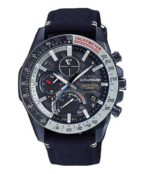 Casio Edifice Scuderia AlphaTauri Limited Edition Analog Solar EQB-1000AT-1A EQB1000AT-1 100M Mens Watch