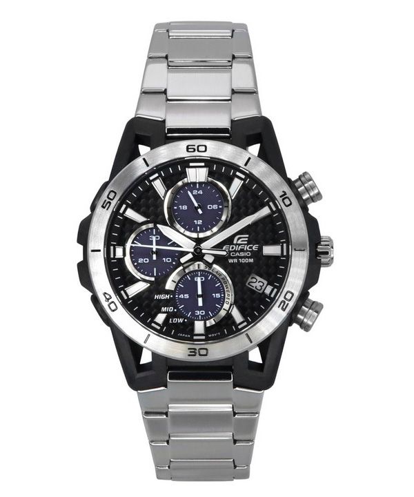 Casio Edifice Sospensione Analog Chronograph Stainless Steel Grey Dial Solar Powered EQS-960D-1AV 100M Men's Watch