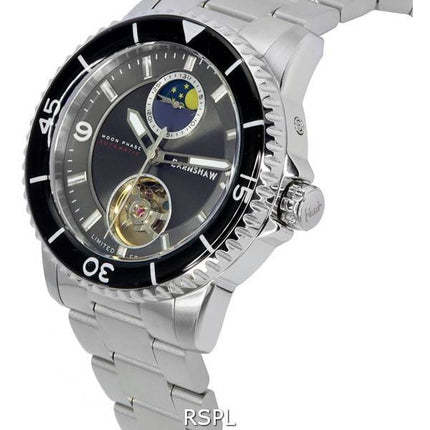 Thomas Earnshaw Prevost Limited Edition Moon Phase Pebble Grey Open Heart Dial Automatic ES-8210-22 Mens Watch