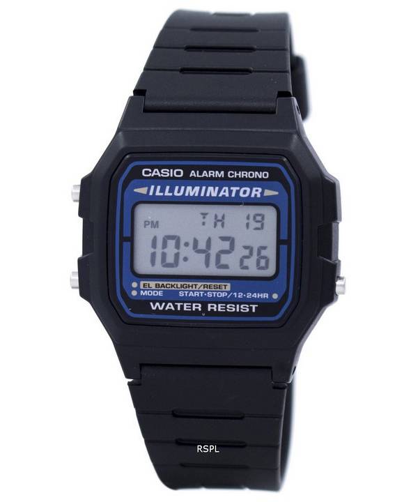 Casio Digital Quartz Alarm Chrono Illuminator F-105W-1ADF F105W-1ADF Men's Watch