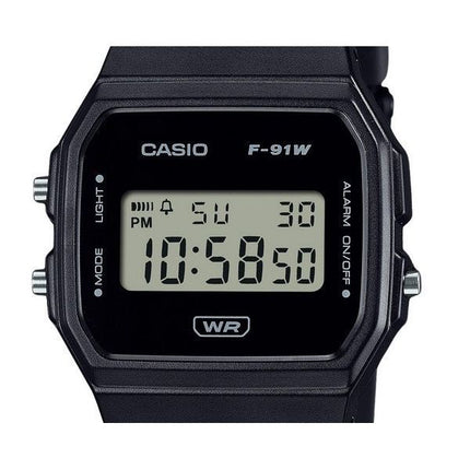 Casio POP Digital Black Bio Based Resin Strap Quartz F-91WB-1A Unisex Watch