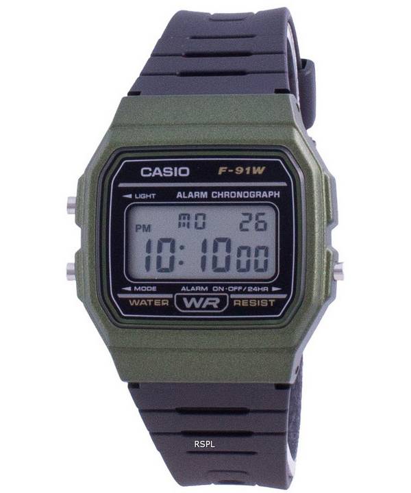 Casio Classic Daily Alarm F-91WM-3A F91WM-3A Men's Watch