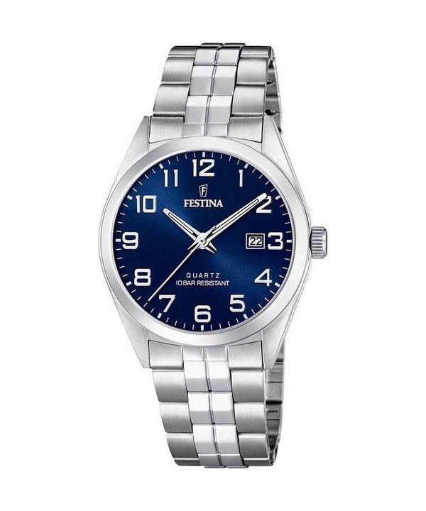 Festina Classics Stainless Steel Blue Dial Quartz F20437-3 Mens Watch