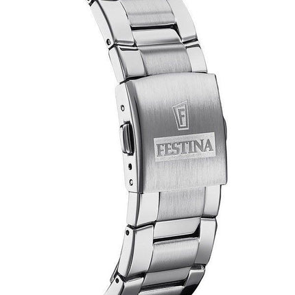 Festina Sport Chronograph Stainless Steel Black Dial Quartz F20463-4 100M Mens Watch