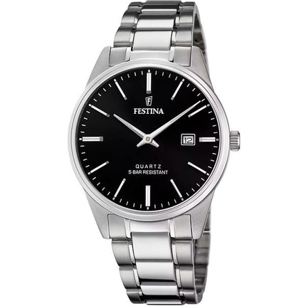 Festina Classics Stainless Steel Black Dial Quartz F20511-4 Men's Watch