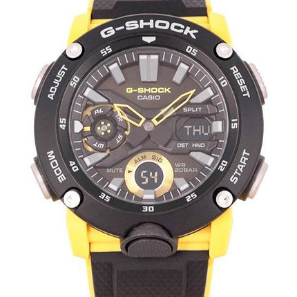 Casio G-Shock Carbon Core Guard Digital Analog Black Dial Quartz GA-2000-1A9 GA2000-1 200M Mens Watch