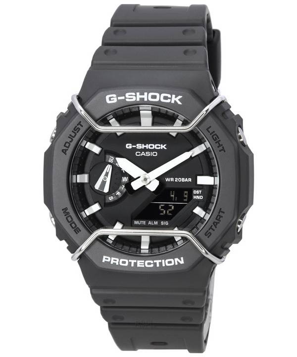 Casio Tone-on-Tone G-Shock Analog Digital Black Dial Quartz GA-2100PTS-8A GA2100PTS-8 200M Men's Watch