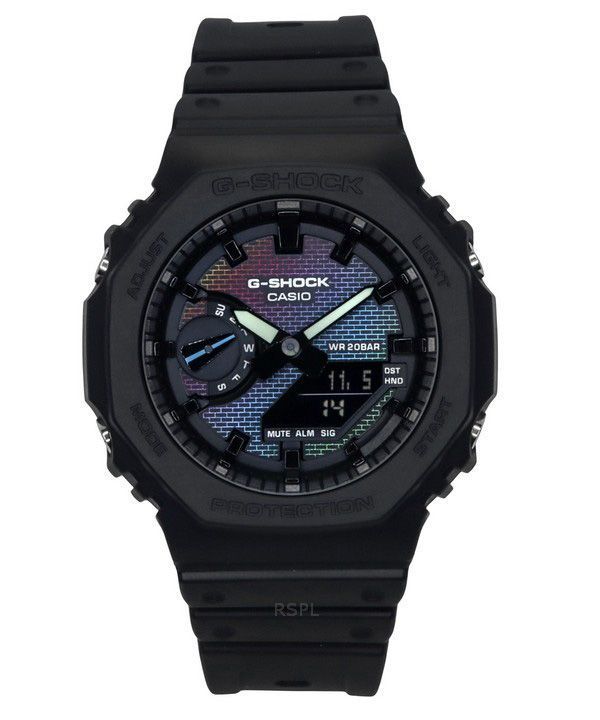 Casio G-Shock Analog Digital Bio-Based Resin Strap Multicolor Dial Quartz GA-2100RW-1A 200M Men's Watch