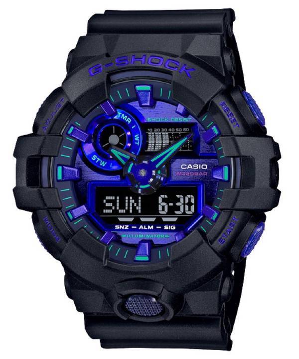 Casio G-Shock Virtual Analog Digital Quartz GA-700VB-1A GA700VB-1 200M Mens Watch