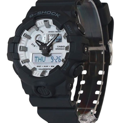 Casio G-Shock Analog Digital Resin Strap White Dial Quartz GA-700WD-1A 200M Men's Watch