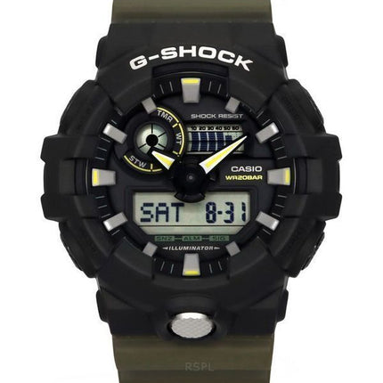 Casio G-Shock Analog Digital Resin Strap Black Dial Quartz GA-710TU-1A3 200M Men's Watch