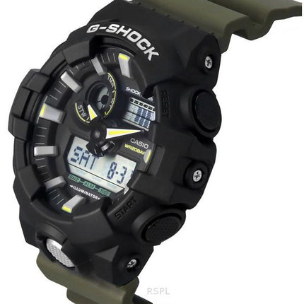 Casio G-Shock Analog Digital Resin Strap Black Dial Quartz GA-710TU-1A3 200M Men's Watch