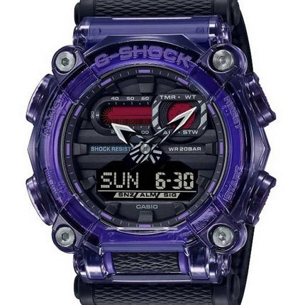 Casio G-Shock Tech Skeleton World Time Analog Digital GA-900TS-6A GA900TS-6 200M Mens Watch