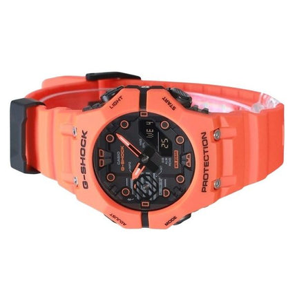 Casio G-Shock Analog Digital Smartphone Link Bio-Based Orange Resin Strap Grey Dial Quartz GA-B001FL-4A 200M Men's Watch