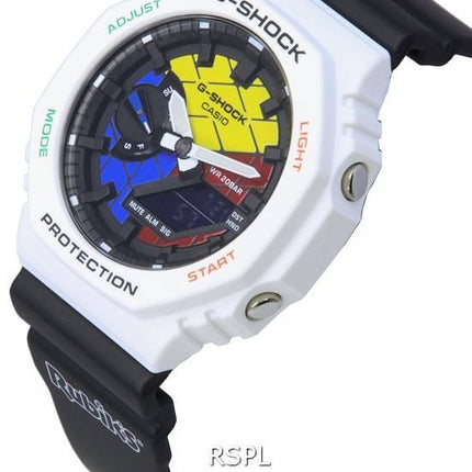 Casio RUBIKS x G-Shock Limited Edition Analog Digital Colorful Dial Quartz GAE-2100RC-1A GAE2100RC1 200M Mens Watch