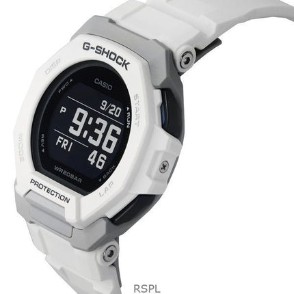 Casio G-Shock G-Squad Digital Smartphone Link White Bio-Based Resin Quartz GBD-300-7 200M Men's Watch