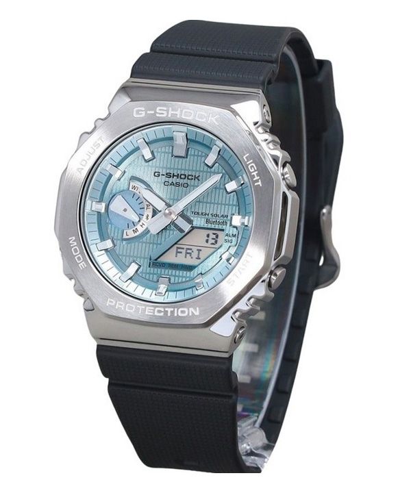 Casio G-Shock G-Steel Analog Digital Smartphone Link Ice Blue Dial Tough Solar GBM-2100A-1A2 200M Men's Watch