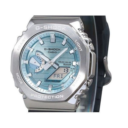 Casio G-Shock G-Steel Analog Digital Smartphone Link Ice Blue Dial Tough Solar GBM-2100A-1A2 200M Men's Watch