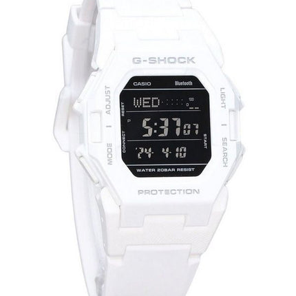 Casio G-Shock Digital Smartphone Link White Resin Strap Quartz GD-B500-7 200M Mens Watch