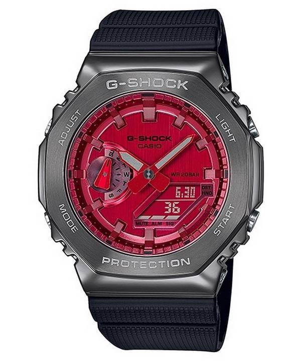 Casio G-Shock World Time Analog Digital Metal Covered GM-2100B-4A GM2100B-4 200M Women's Watch