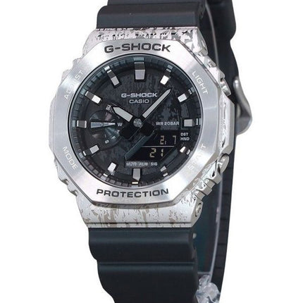 Casio G-Shock Analog Digital Grunge Camouflage Series Grey Dial Quartz GM-2100GC-1A 200M Men's Watch