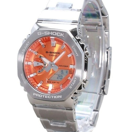 Casio G-Shock G-Steel Analog Digital Orange Dial Quartz GM-2110D-4A 200M Men's Watch