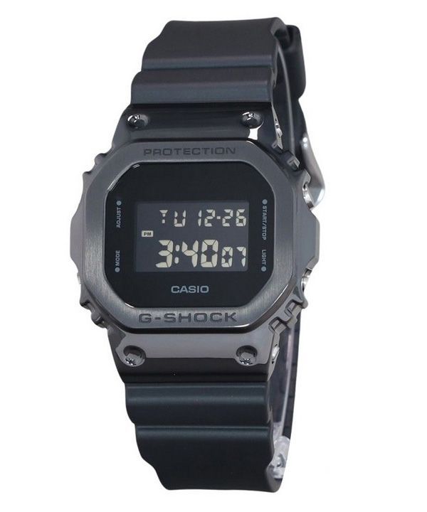 Casio G-Shock Digital Metal Bezel Resin Strap Quartz GM-5600UB-1 200M Men's Watch