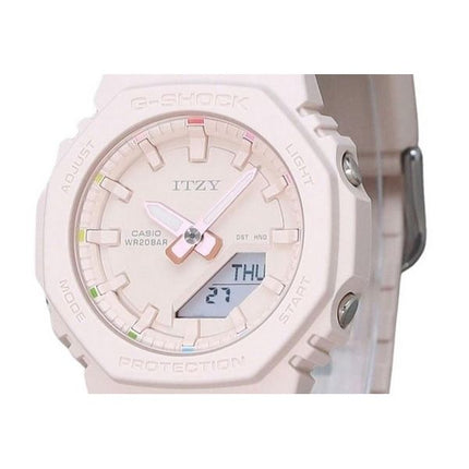 Casio G-Shock Analog Digital ITZY Collaboration Light Pink Dial Quartz GMA-P2100IT-4A 200M Women's Watch