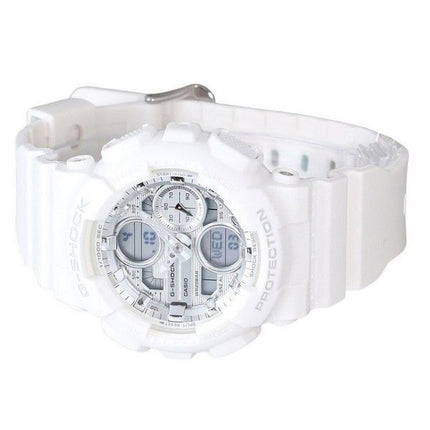 Casio G-Shock Analog Digital Bio Based White Resin Strap Silver Dial Quartz GMA-S140VA-7A 200M Women's Watch