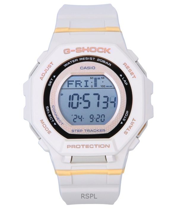 Casio G-Shock G-Squad Digital Smartphone Link Pale Pink Bio-Based Resin Quartz GMD-B300-4 200M Women's Watch