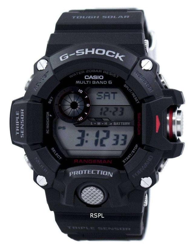 Casio Rangeman G-Shock Triple Sensor Atomic GW-9400-1 Mens Watch