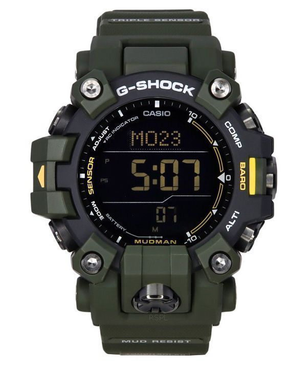 Casio G-Shock Mudman Master Of G-Land Digital Green Resin Strap Solar GW-9500-3 200M Mens Watch