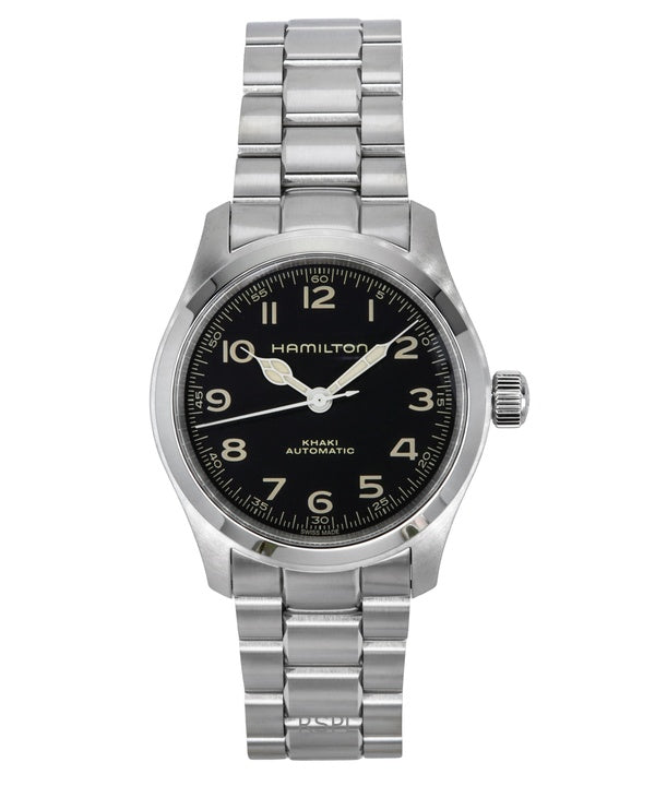 Hamilton Khaki Field Murph Stainless Steel Black Dial Automatic H70405130 100M Men's Watch