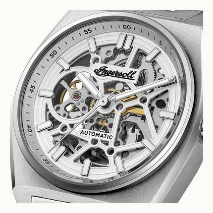 Ingersoll The Vert Stainless Steel Skeleton White Dial Automatic I14303 Men's Watch