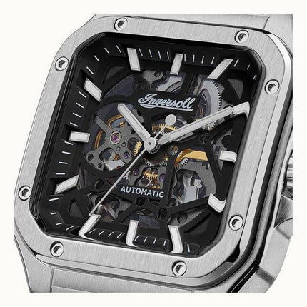 Ingersoll The Ollie Stainless Steel Black Skeleton Dial Automatic I14501 Men's Watch