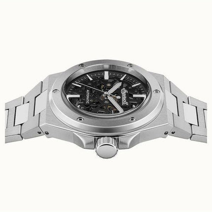 Ingersoll The Baller Stainless Steel Black Skeleton Dial Automatic I15002 Men's Watch