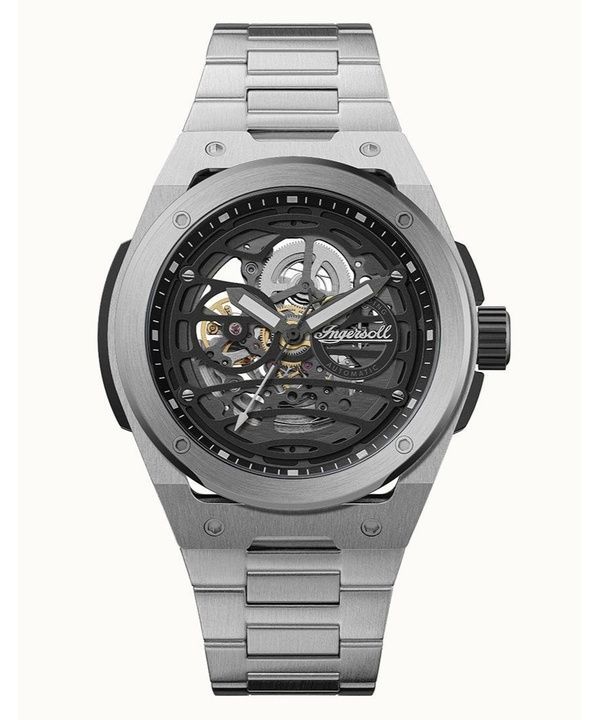 Ingersoll The Springfield Stainless Steel Black Skeleton Dial Automatic I15203 Men's Watch