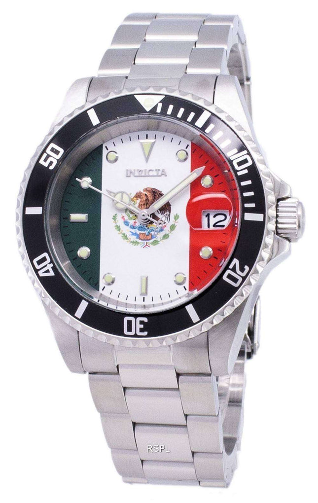 Invicta Pro Diver 28702 Limited World Soccer Mexico Edition Automatic 200M Men's Watch