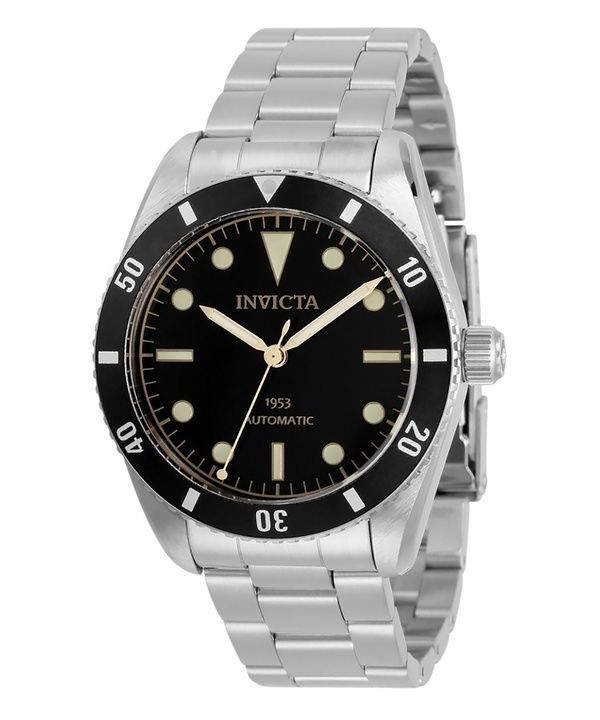 Invicta Vintage Pro Diver Stainless Steel Black Dial Automatic Divers 31290 200M Mens Watch