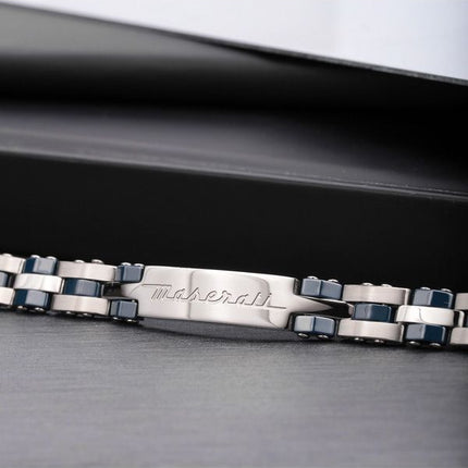 Maserati Jewels Stainless Steel And Ceramic Bracelet JM220ASR01 For Men