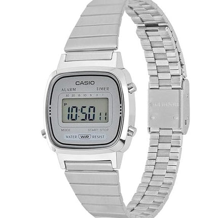 Casio Digital Stainless Steel Alarm Timer LA670WA-7DF LA670WA-7 Womens Watch