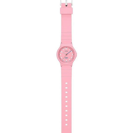 Casio Pop Analog Pink Bio Based Resin Strap Pink Dial Quartz LQ-24B-4B Women's Watch